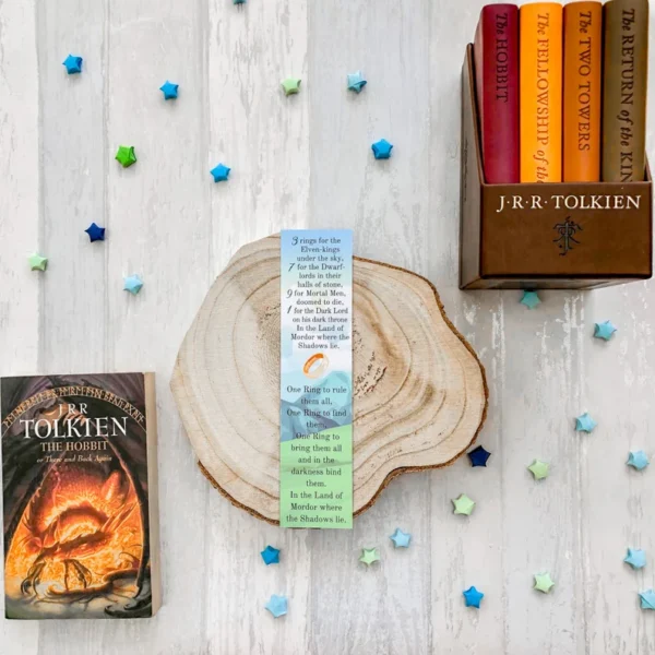 ThreeRingsLOTR Lord of The Rings Inspired Bookmarks